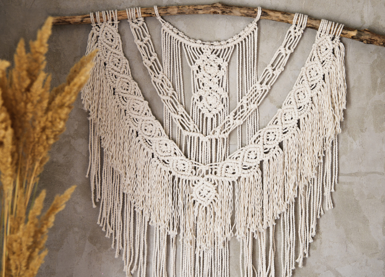 Macrame Curtains and wall Hangings